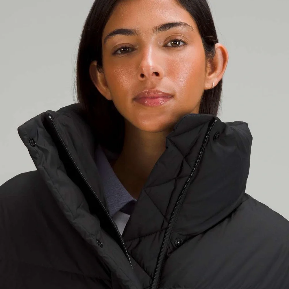 Lululemon Black Long Oversized Down Jacket Size M/L NWT